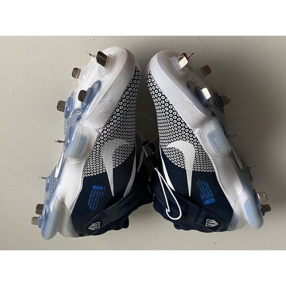 Mens Sz 14 Nike Force Zoom Mike Trout 7 Baseball Cleats CI3134-403 Blue White - Picture 9 of 11